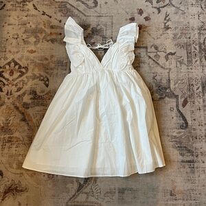 WHITE babydoll dress